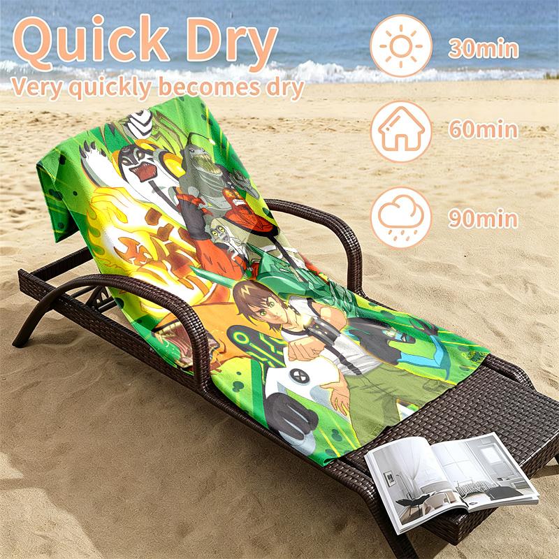 Ben10 Beach towels also serve as bath towels summer essential a musthave for the outdoors the beach and the pool