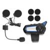BT31 Мотоциклетная Bluetooth-гарнитура для шлема Беспроводная Hands-Free Стерео Водонепроницаемая Гарнитура с Шумоподавлением и Фонариком
