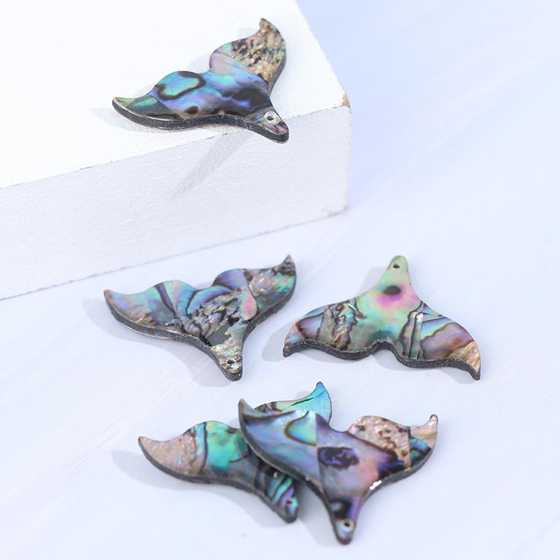 5шт ракушка рыбий хвост подвески Очарование перламутровая ракушка для изготовления ювелирных изделий своими руками