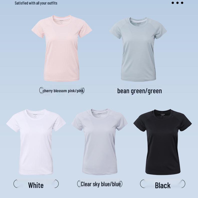 Быстросохнущая антибактериальная футболка с коротким рукавом для бега на открытом воздухе, йоги, фитнеса и повседневной носки