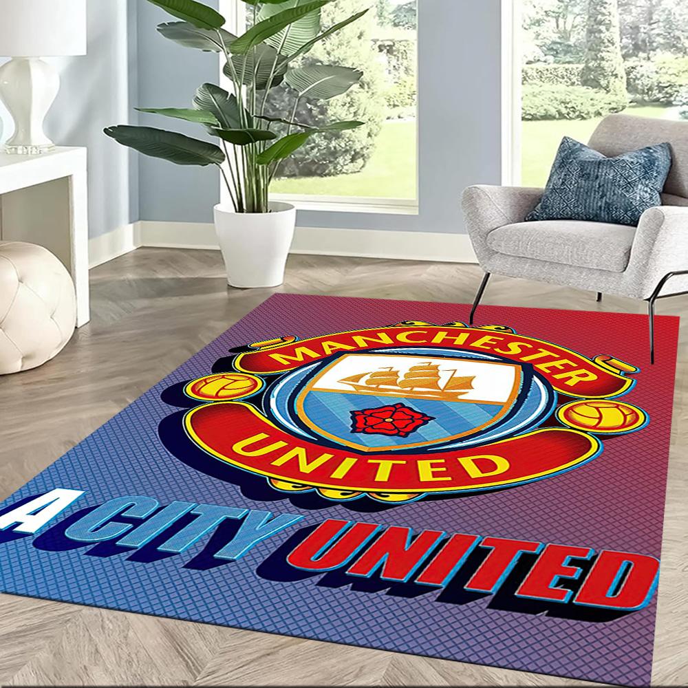 Manchester City Floor Mat Suitable For Bedrooms Decorate Room Study Room Game Room Antislip Carpet Anime Office Decor Spiritual Gift