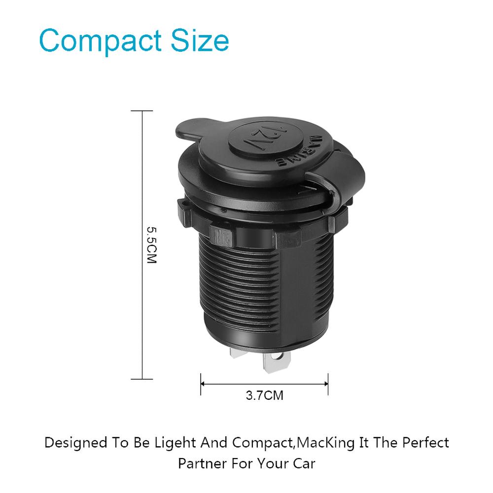 1-10 шт. 12 В автомобильная розетка с гнездом для зарядки, водонепроницаемый адаптер для зарядки для автомобиля, лодки, мотоцикла, трактора, розетка