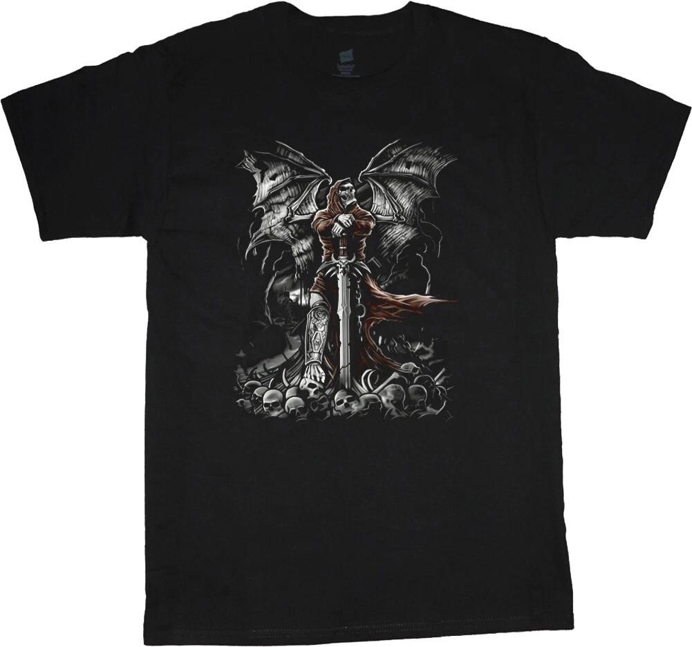 Футболка Косарь Мужская Графические Футболки Черепа Одежда Apparel Футболка с Черепом Мужская