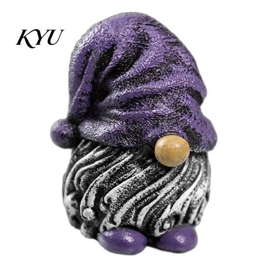 Waterproof Balcony Accents Colorful Hat Gnome Resin Statue, Faceless Dwarf Figurine with Wrinkled Hat, Holiday Garden Ornaments Ornament, Indoor
