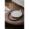 Nordic Round Jewelry Tray Woven Leather Storage Tray Living Room Kitchen Desktop Cosmetic Sundries Plate Home Decoration