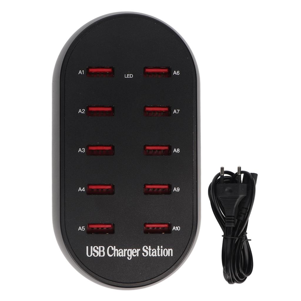 USB зарядная станция 10 портов небольшой настольный USB концентратор быстрой зарядки для отеля дома дорожная вилка
