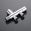 Copper G1/2 Triangle Valve One Into Two Out Double Water Double Control Angle Valve Toilet Water Inlet Switch Faucet