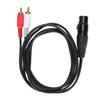 JORINDO XLR Female to Dual RCA Cable Y Splitter Patch Cable XLR to RCA Microphone Connection Cord