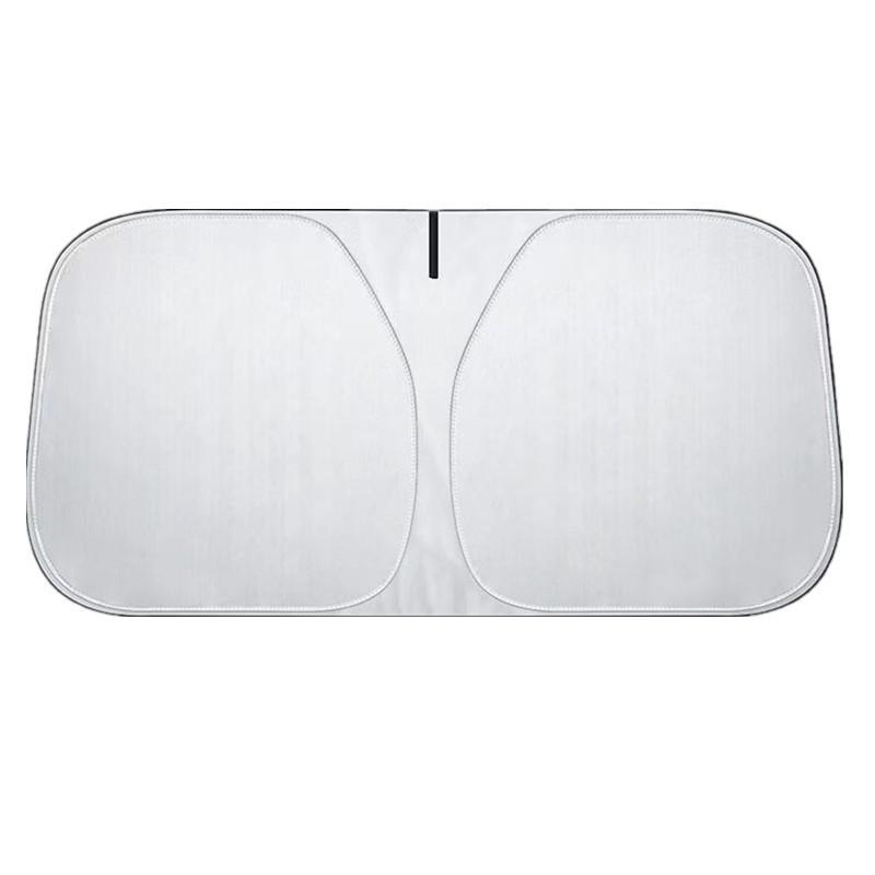 Летний зонтик: Теплоизолирующий двойной круглый зонт для защиты лобового стекла с титаново-серебристым покрытием