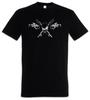 Fishing Skull Herren T-Shirt Skelett Fischskelett Fisch Fischen Angeln Angel