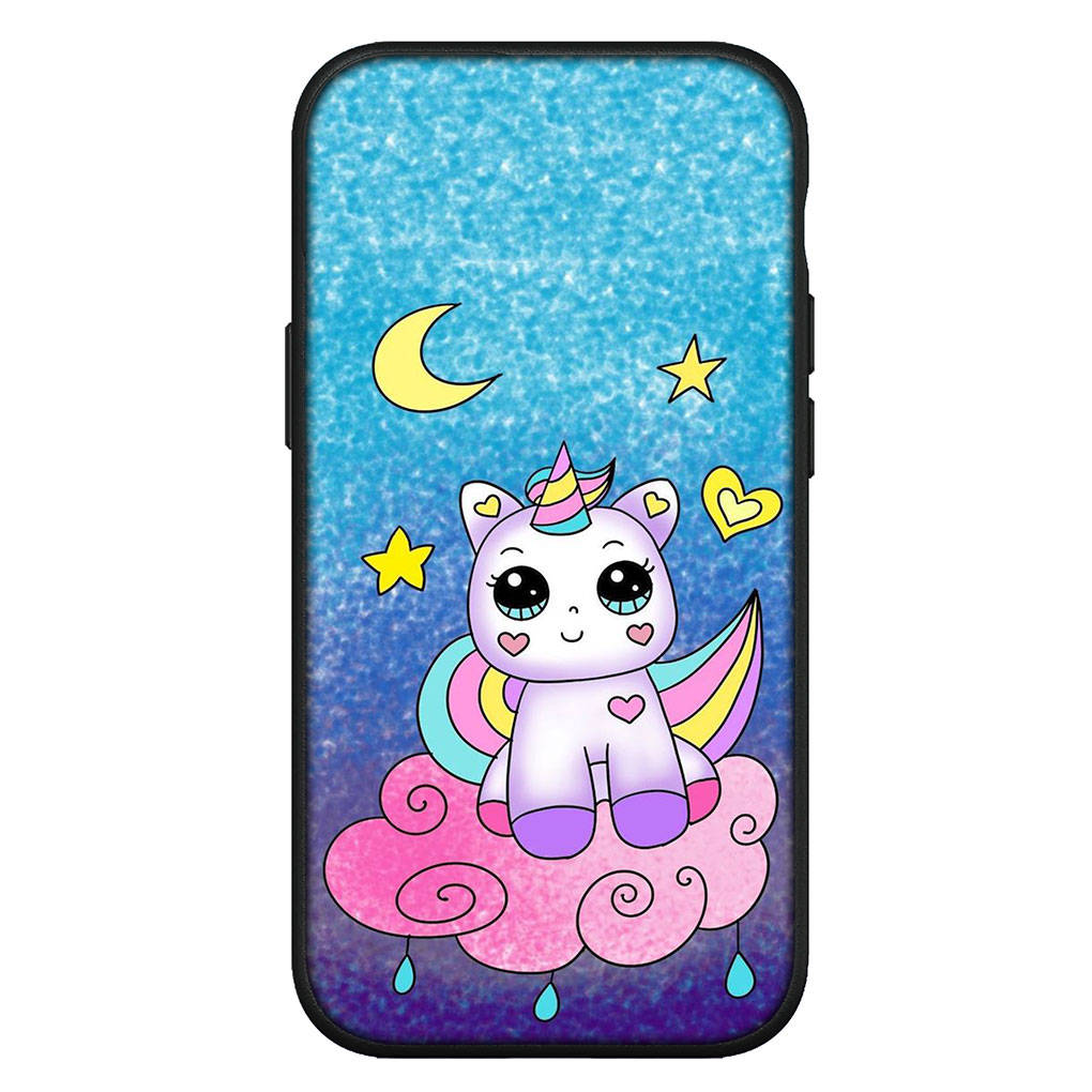 Для iPhone 16 15 X XR Samsung Galaxy S24 S23 Plus Xiaomi Redmi Note 13 12 11 Pro Max 9 10 14 OPPO Huawei чехол Unicorn Rainbow Horse аниме телефон чехол