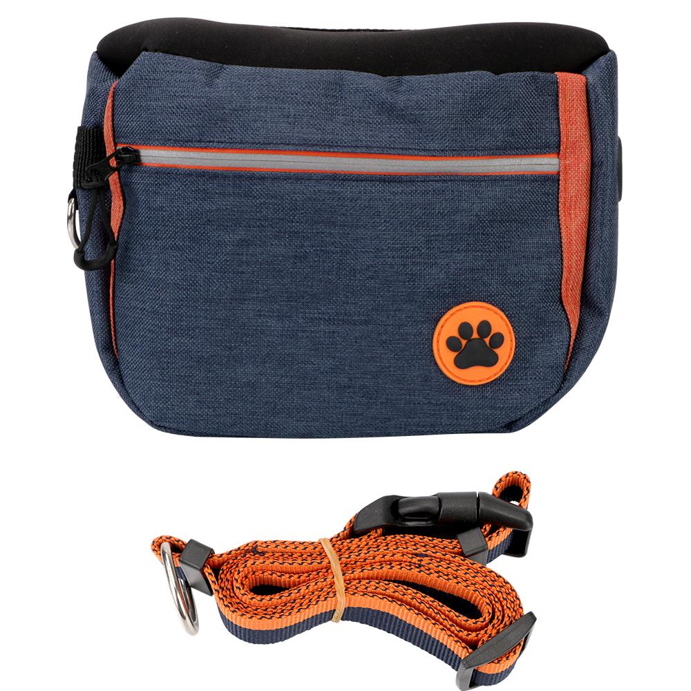 Сумка для лакомств для собак на открытом воздухе, большая вместимость, зоотовары, сумка для закусок для домашних животных, многофункциональная диагональная сумка с карманом на талии, сумка для дрессировки домашних животных