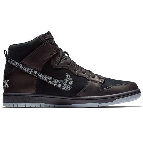 Nike x Black Bar SB Zoom Dunk High Pro 'Black' Men's AH9613-002