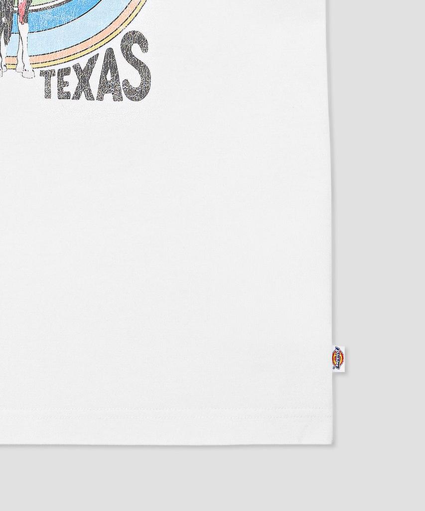 DICKIES Texas Horse Ringer T-Shirt Beigewhite/Sand Beige