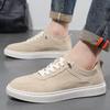 Little White Shoes 2025 New Flat Baseplate Shoes Lace-up Low-top Foreign Trade Large-size Fashion Sports and Leisure Shoes Men