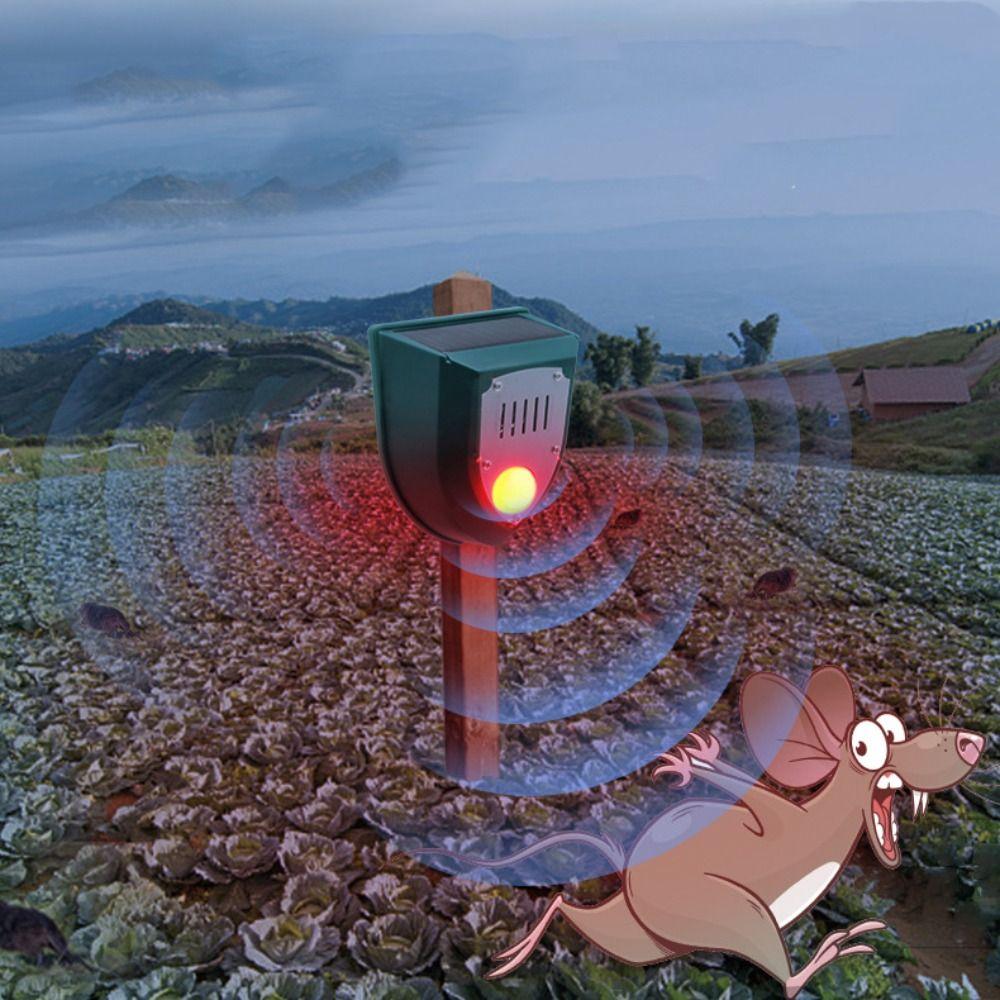 Solar Powered Solar Motion Sensor Alarm Waterproof Security Alarm System Animal Deterrent