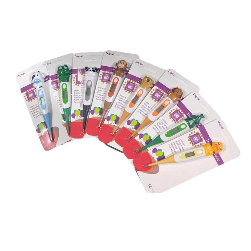 1 шт. Водонепроницаемый базальный термометр цифровой фиберный оральный подмышечный или ректальный электронный ЖК-дисплей мягкий термометр бытовой