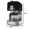 DeLonghi De'Longhi Drip Coffee Maker KMix COX750J-BK Regular Coffee 6 Cups Stainless Filter Aroma Switch Shower Drip Function Rich Black 3 Year Warran