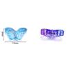30Pcs/Lot 8*15mm Transparent Glass Small Butterfly Loose Charm Pendants for Necklace DIY Craft Jewelry Making Accessories