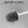 Туалетная щетка с возможностью настенного крепления Простая установка Конструкция слива Чистящая щетка с держателем Настенный аксессуар для ванной комнаты