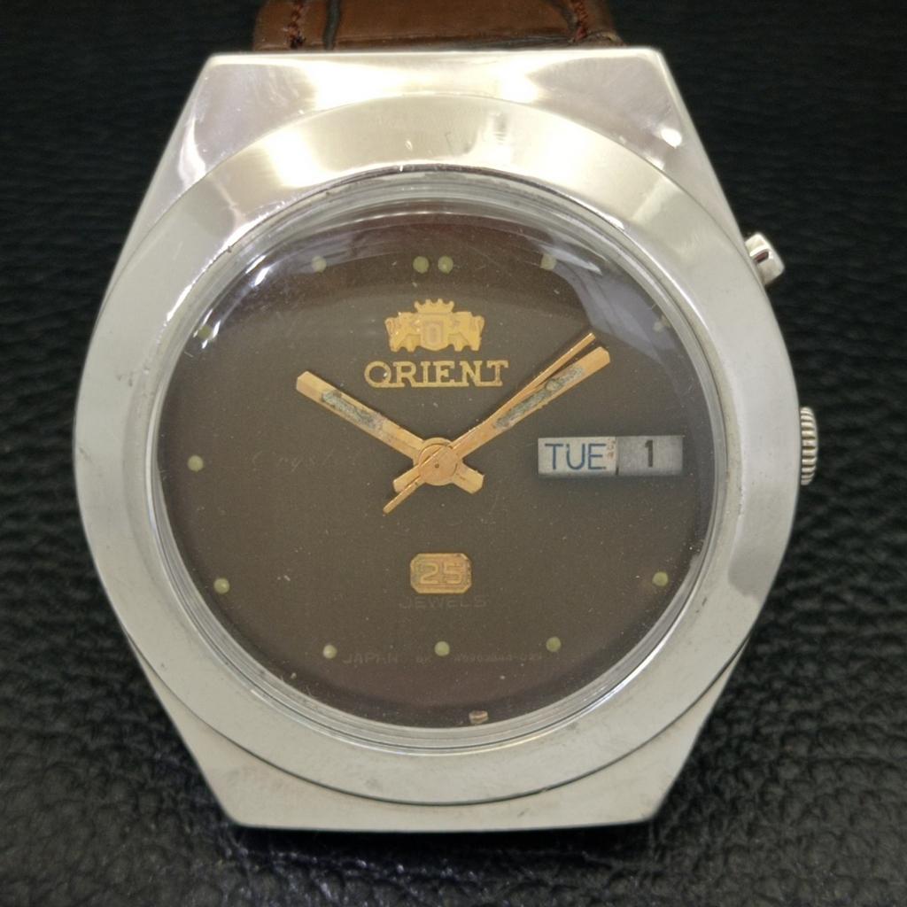 Б/У ORIENT AUTOMATIC JAPAN 46961 МУЖСКИЕ ЧАСЫ DAY&DATE ОРИГИНАЛЬНЫЙ ЦИФЕРБЛАТ A432329-2 R111-a432329