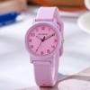Trendy Women's Digital Exam Watch with Silicone Strap - Minimalist Style for Students