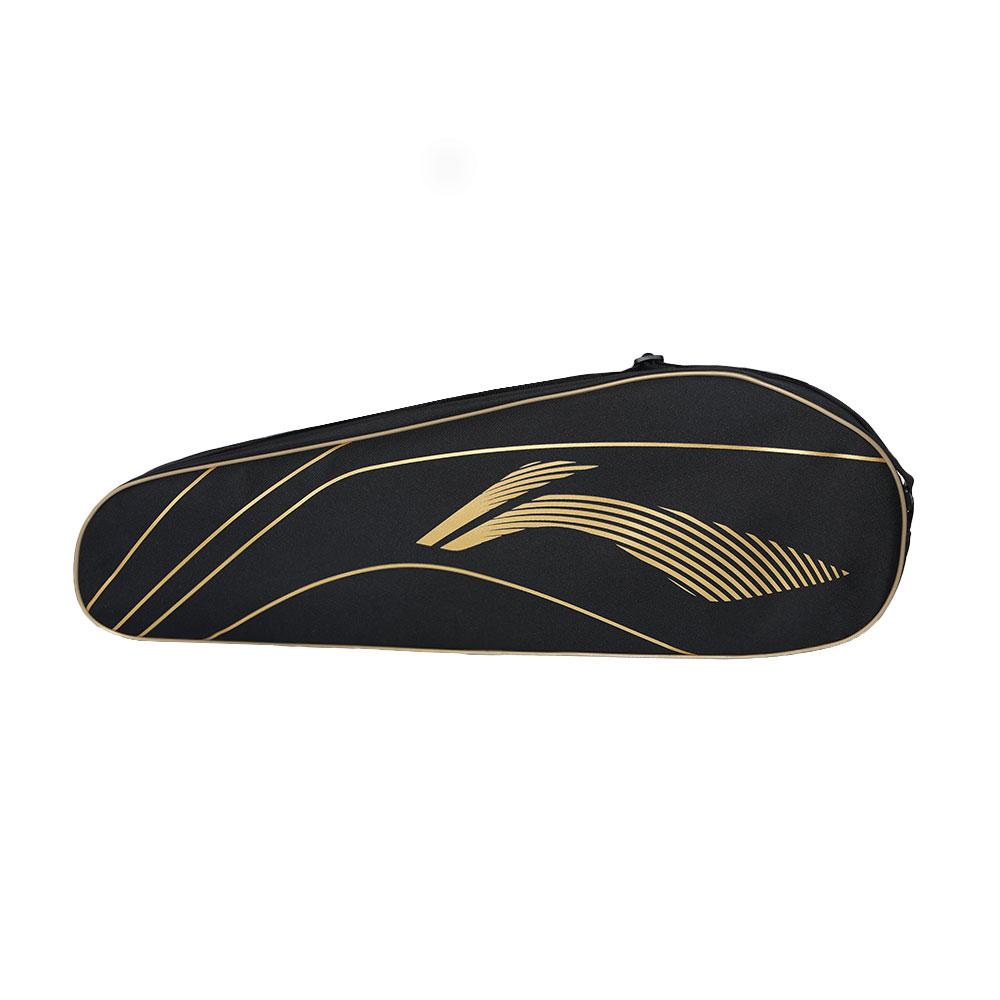 Li Ning Badminton Racket Bags 2 4 Pcs Crossbody Bag Black/Gold Color Unisex ABLV127-1