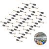 40Pcs Carbon Brushes Power Tool 10 X 5 X 5mm for Electric Motor Machine