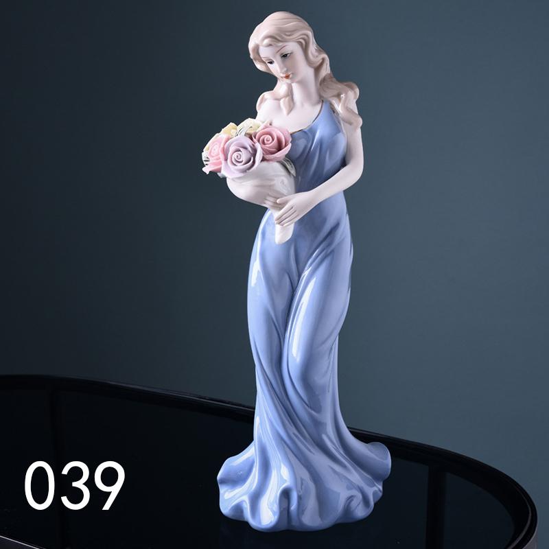 Керамические фигурки богини для девочек и леди, свадебное украшение для стола, фарфоровая статуя богини