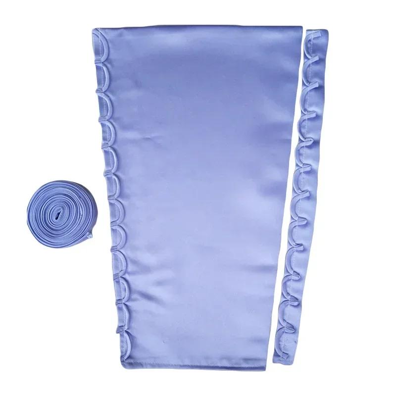 3Pcs Wedding Gown Back Repair Kit Satin Corset Lace Webbing with Zipper for DIY Dress Lace Up Sewing Accessories