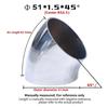 45° Weld Elbow Corrosion Resistant 304 Stainless Steel Butt Weld Pipe Fitting 16-80mm OD for Gas Pipelines