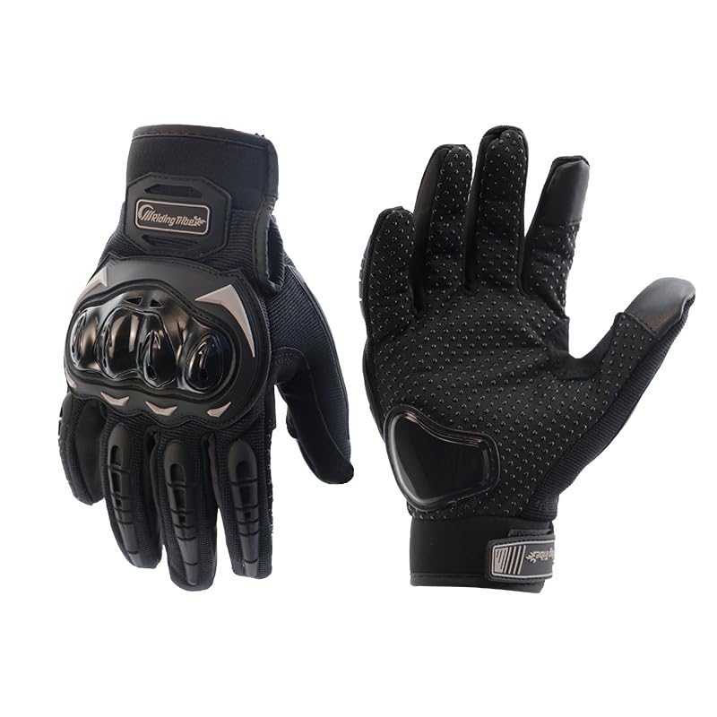 Ryo Rakuraku Seikatsukan Motorcycle Smartphone Suitable for and and Stylish for Men and Outdoor Size Gray Gloves, Compatible, Spring, Summer, Autumn,