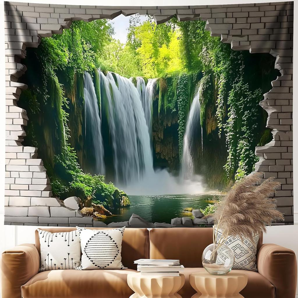 Tapestry for Bedroom Landscape Wall Hanging Tapestries Nature Scenery Tapestry for Home Office Dorm Indoor and Outdoor Decoratio