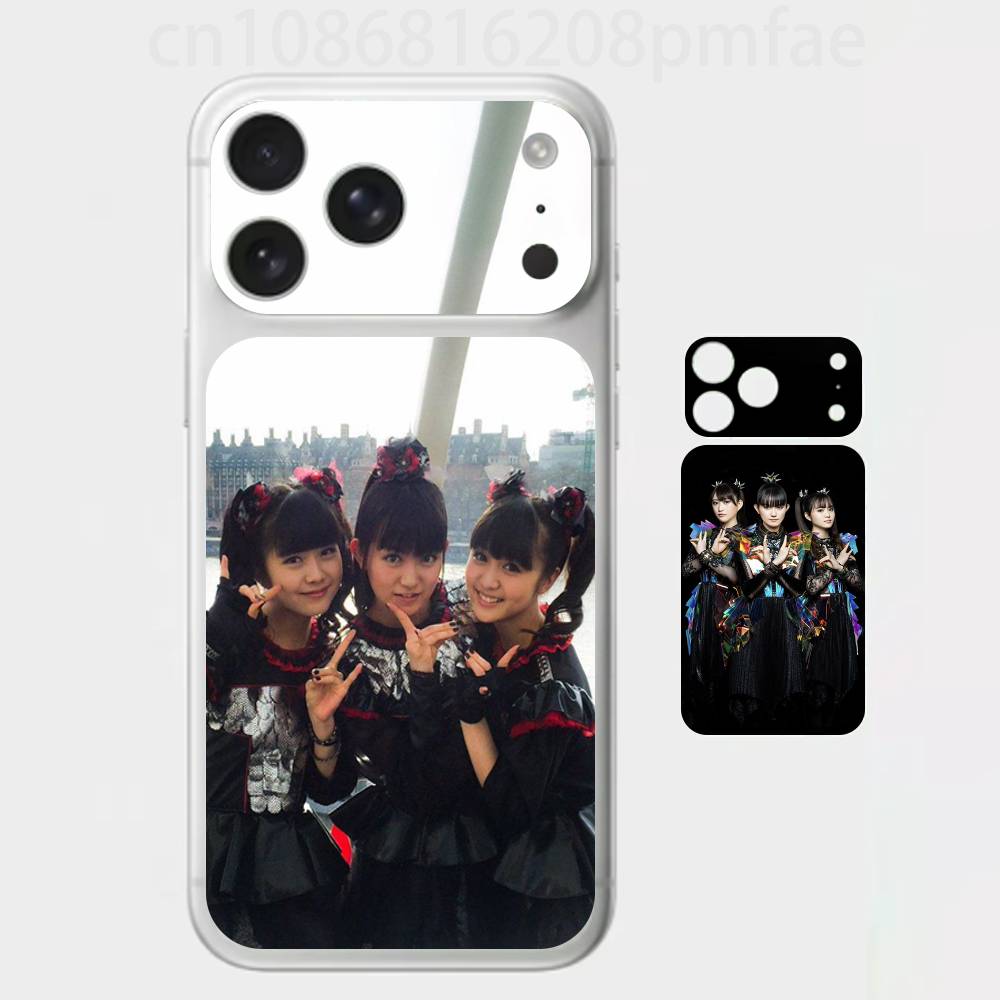 B-BABYMETAL R-Рок-группа 3D Полное тело Наклейка-скин для iPhone 17/Pro/Pro Max Цветная Задняя защитная наклейка