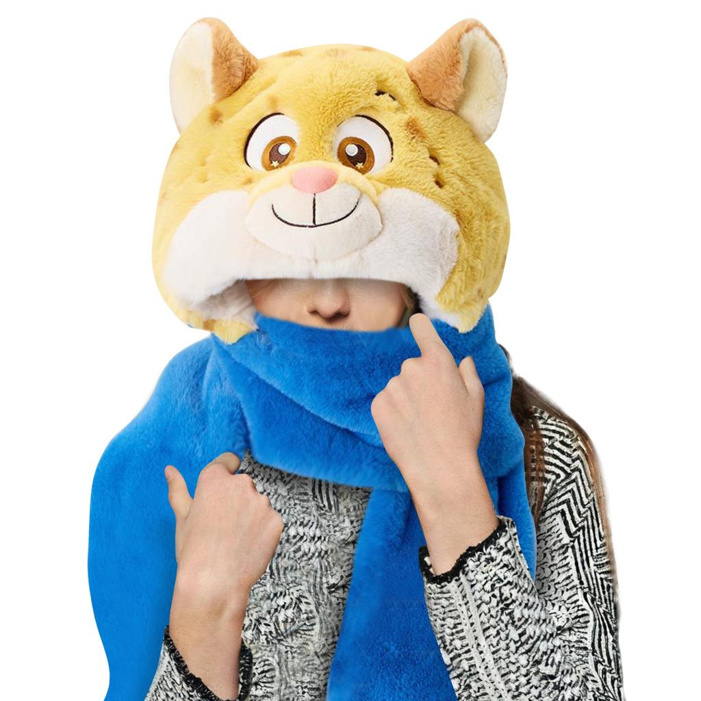 Winter Warm Three Piece Set  Winter Cute Set  Windproof And Warm Gloves And Hats