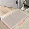 1 шт., 1 см, утолщенный современный геометрический полосатый коврик для двери, мягкий фланелевый коврик для входной двери для домашнего декора, противоскользящий ковер, впитывающий воду, коврик для кухни и ванной