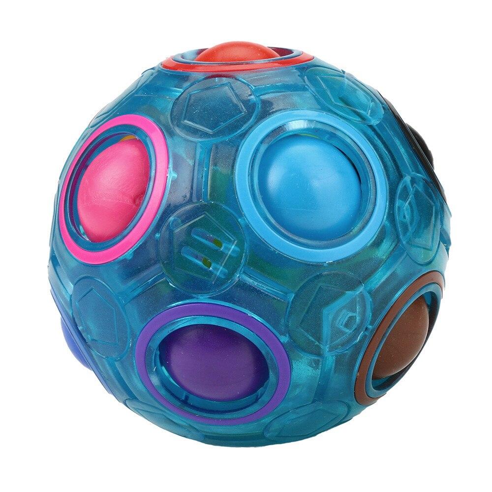 Creative Magic Rainbow Ball Cube Speed Puzzle Ball Kids Educational Learning Funny Gifts Toys for Children Adult Stress Reliever