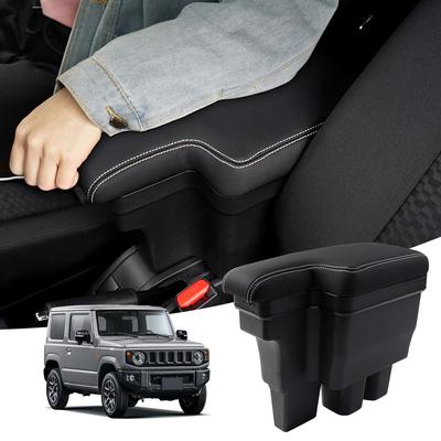 Auto Spec Совместимый с Suzuki New Jimny Подлокотник Консоль Автомобильный органайзер Мелкие предметы Оригинальное хранение Легкая защита от падения JIMNY Черный JB64W/JB74W