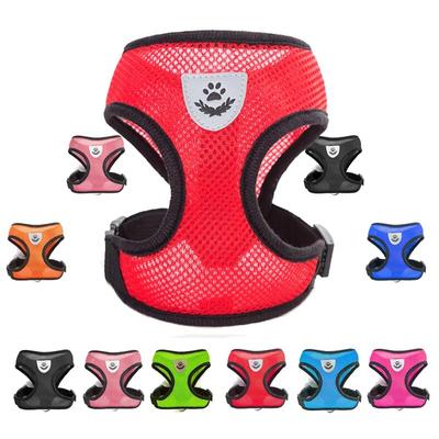 Дышащий поводок для кошек, регулируемый поводок для щенков, кошек, жилет для французского бульдога, чихуахуа, мопса, поводок для прогулок на открытом воздухе, маленькие собаки