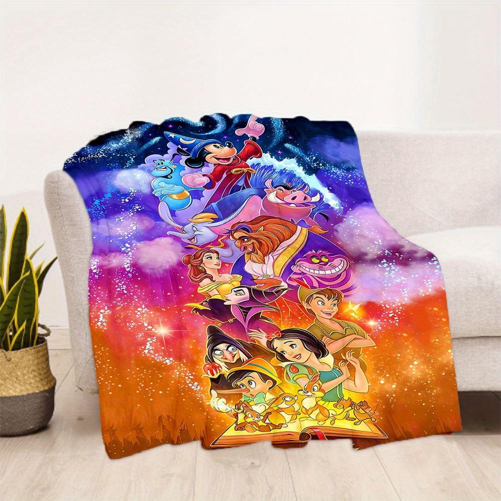 1pc, Disney Classic Characters Blanket, Gift for Friends, Soft Throw Blanket Suitable for All Seasons, Perfect for Couch Bed or Car Seat Cover, Outdoo