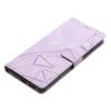 For Google Pixel 10 Pro XL Case Wallet Stand Imprinted Triangle Pattern Leather Phone Flip Cover