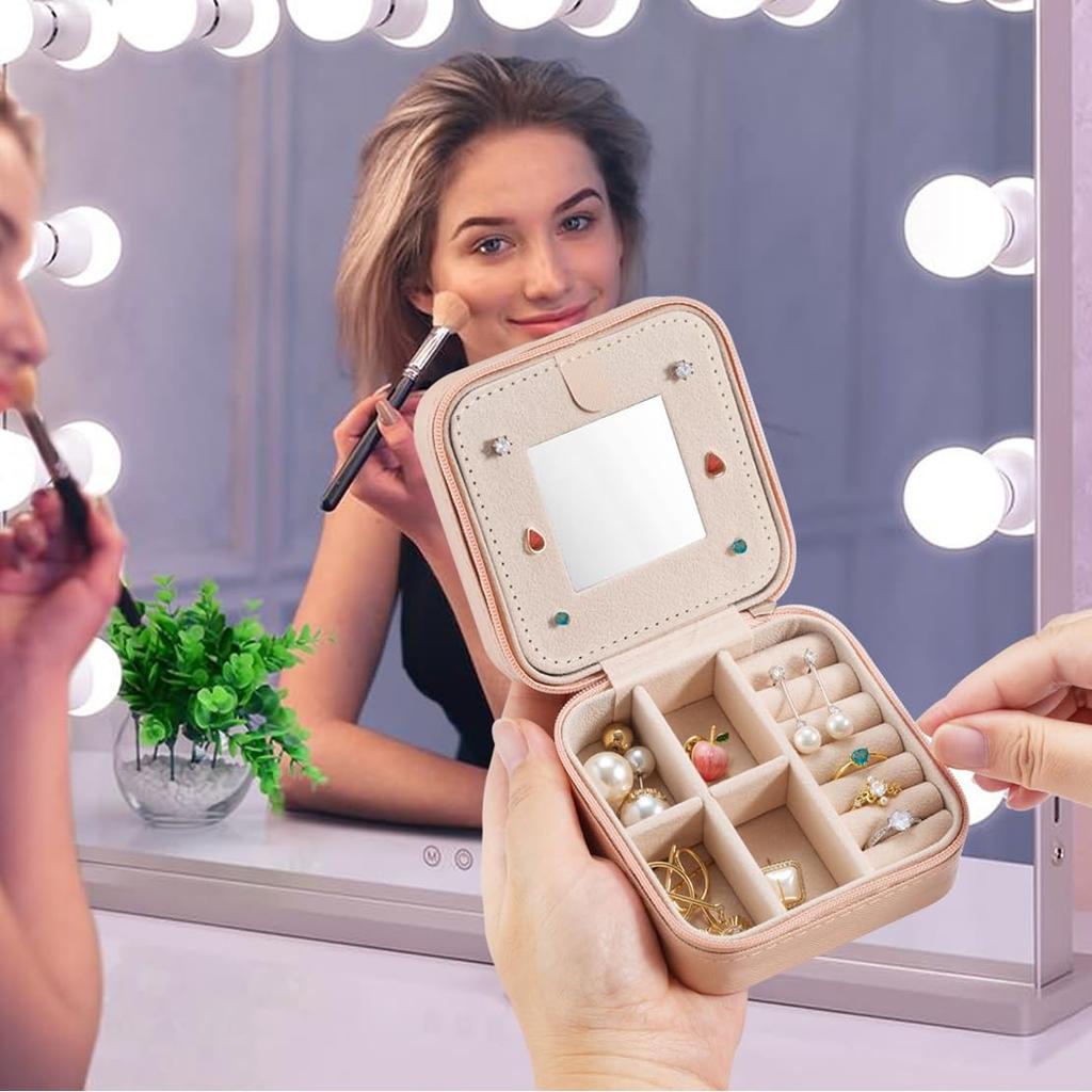 Дорожный небольшой органайзер для ювелирных изделий, портативный держатель для хранения колец, сережек, ожерелий, браслетов, коробок для подарков