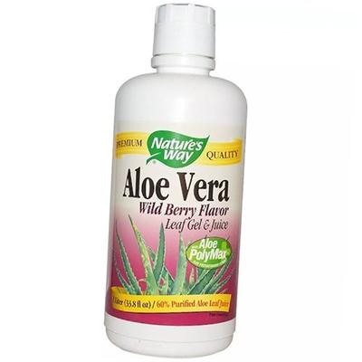Гель и сок из листьев алоэ вера, Aloe Vera Leaf Gel & Juice, 1000мл Лесная ягода (71344076)