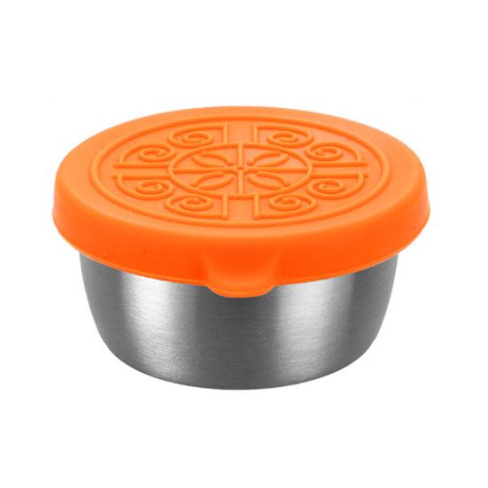 Чашка для соуса из нержавеющей стали 304 с силиконовой крышкой, герметичная, легко чистящаяся, экологичный шейкер для коктейлей, 40 мл