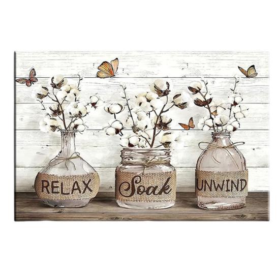 1 комплект декоративной живописи изысканный цветочный узор настенная живопись подвесная картина фермерский дом праздничный декор