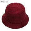 Corduroy Bucket Hat Soft Panama Hat Outdoor Sun Cap  Men Women