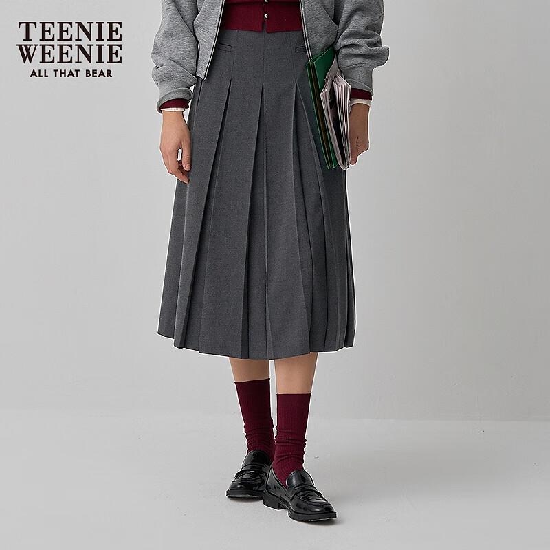 Teenie Weenie Women's College Style Pleated Short Skirt