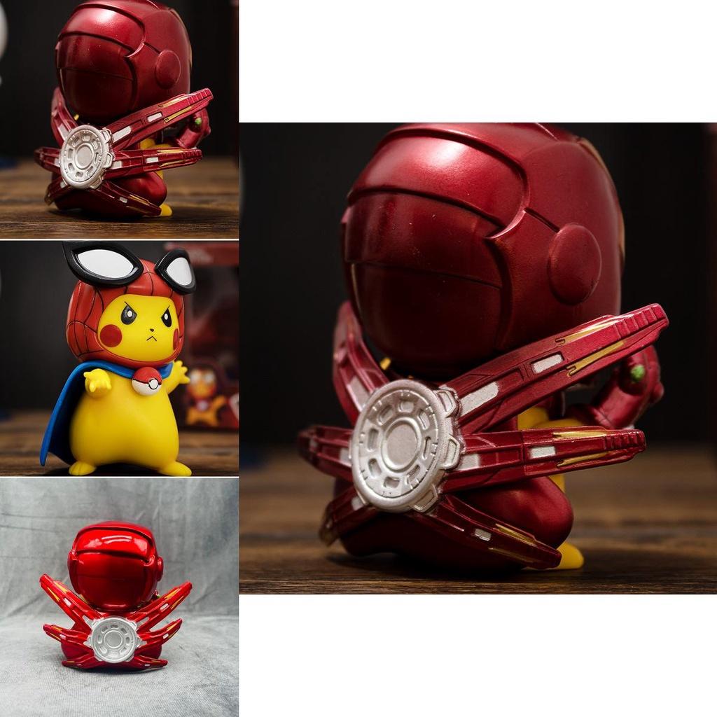Hero Fun For Marvel Fans Pikachu Figure Avengers Spider-man Collection