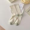 Кремовые носки для женщин без косточек средней длины универсальные свободные носки женские дезодорирующие носки для родов спортивные носки
