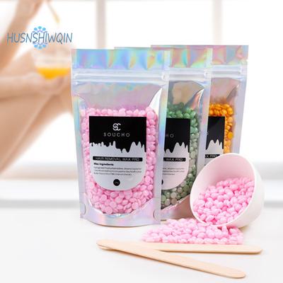 Удобный для путешествий кокосовый воск — 100 г/пакет. Ручная эпиляция, без канифоли, идеально подходит для домашнего использования.